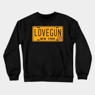 Love Gun License Plate Crewneck Sweatshirt